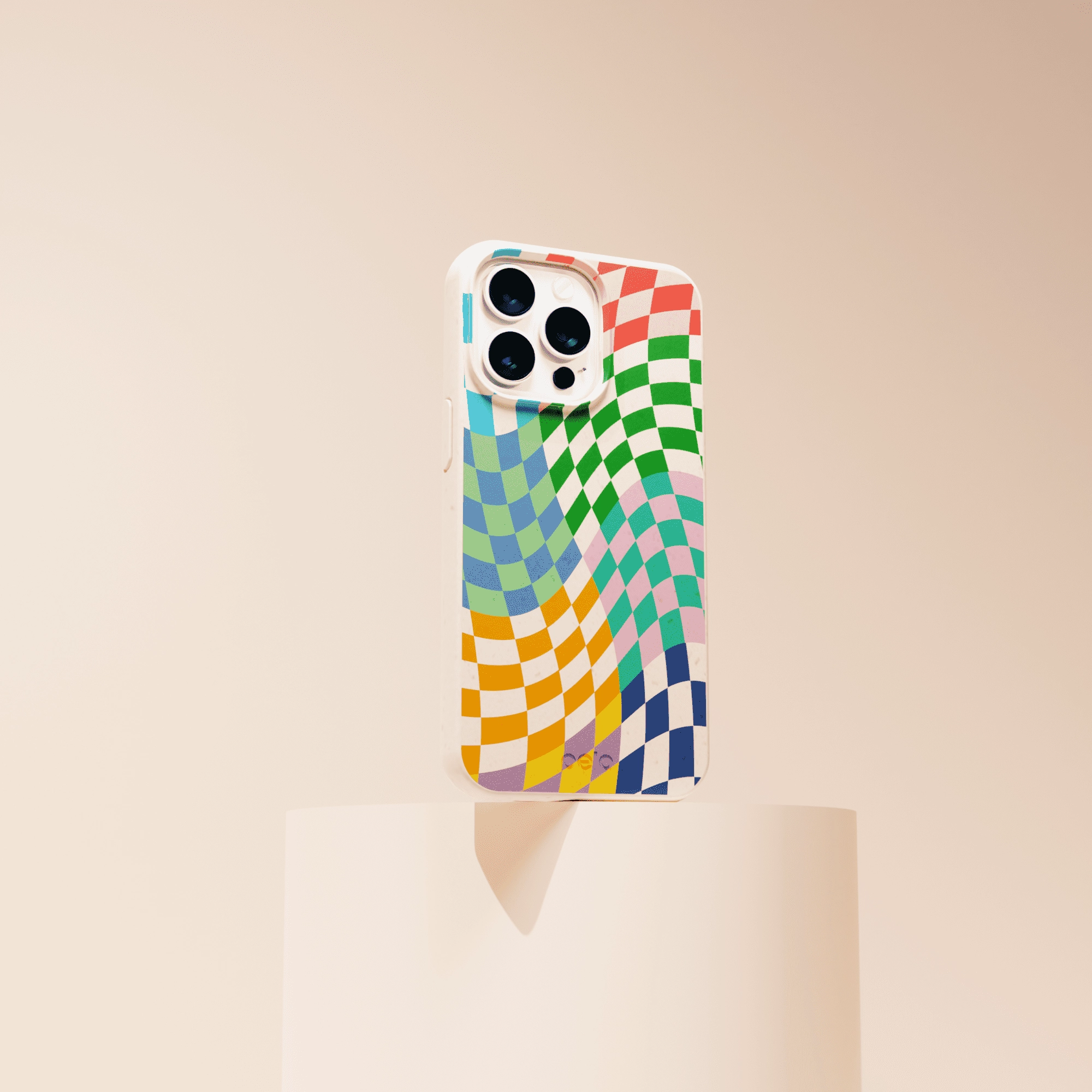 Glossy Texture Layer Tight Fit Seashell Patchwork iPhone 17 Pro Max Case