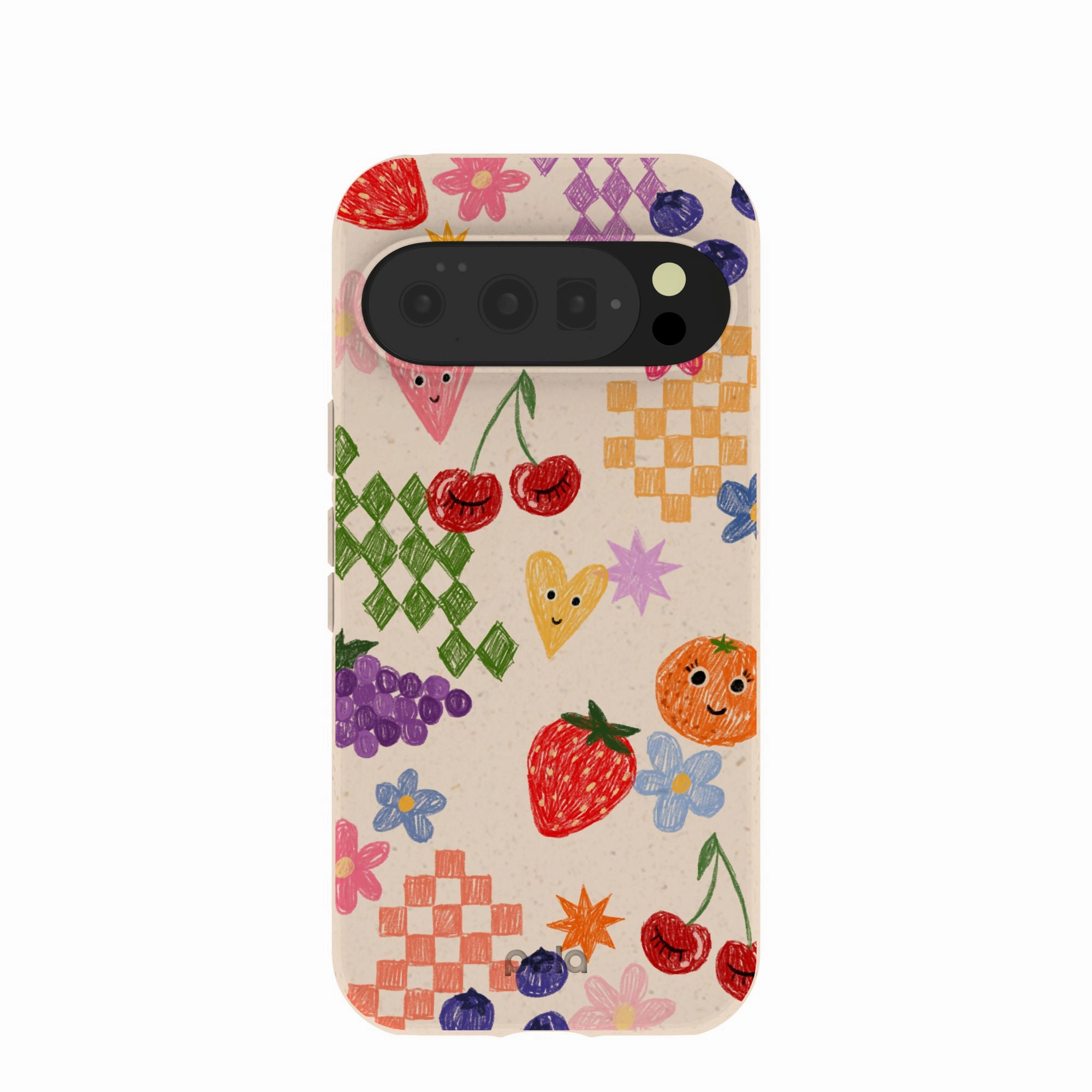 Seashell Pencil Doodles Google Pixel 10/10 Pro Case Gloss Layer Finish
