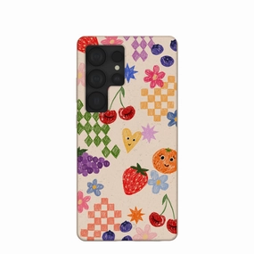 Gloss Finish Design Refined Shield Seashell Pencil Doodles Samsung Galaxy S25 Ultra Case