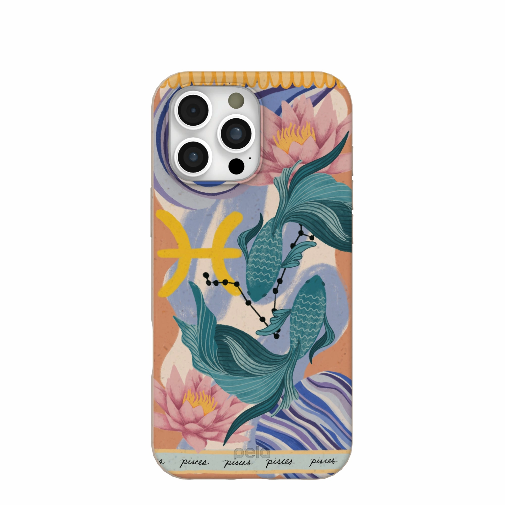 Frosted surface Trendy Layer Seashell Pisces Fish iPhone 16 Pro Max Case