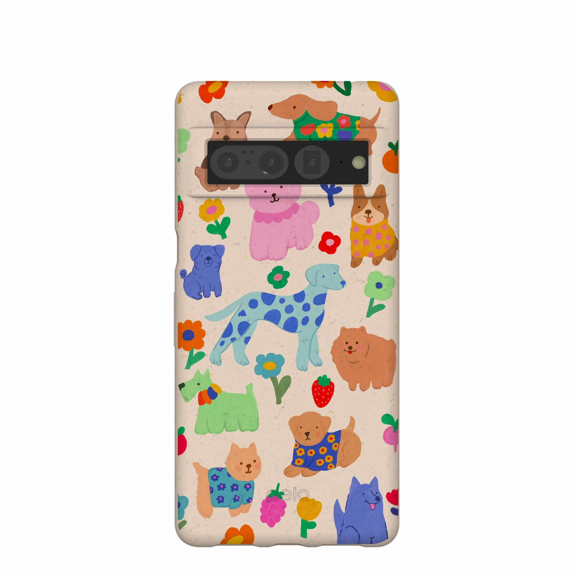 Seashell Pup Bloom Google Pixel 7 Pro Case Comfort Accessory