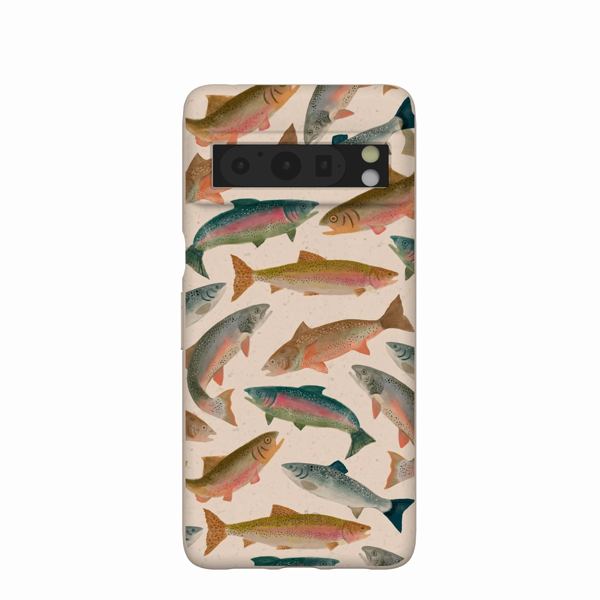 Soft Edge Detail Soft Edge Texture Seashell Rainbow Trout Google Pixel 8 Pro Case