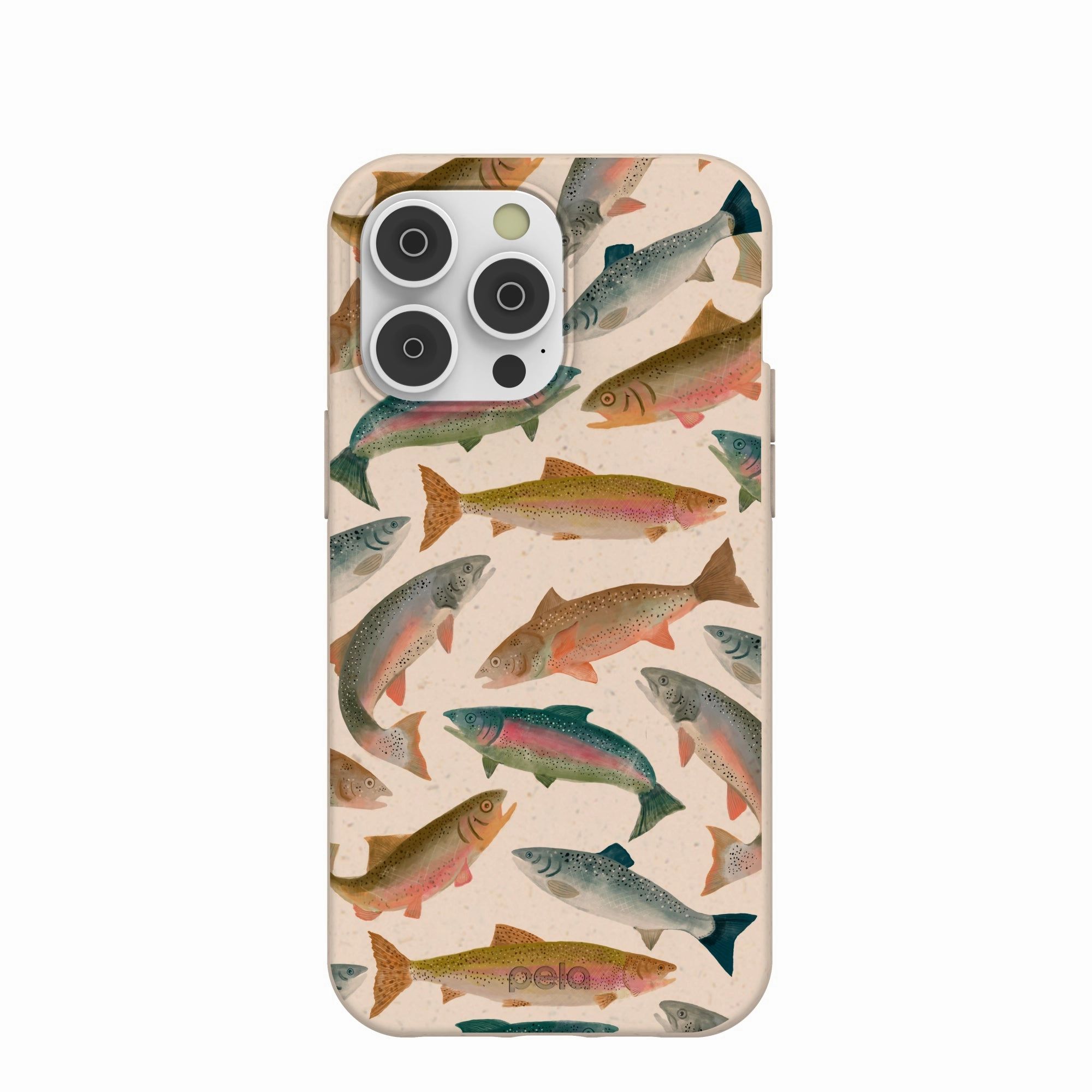 Seashell Rainbow Trout iPhone 14 Pro Max Case Ergonomic Feel Matte Guard