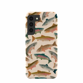 Seashell Rainbow Trout Samsung Galaxy S22 Case Comfort touch