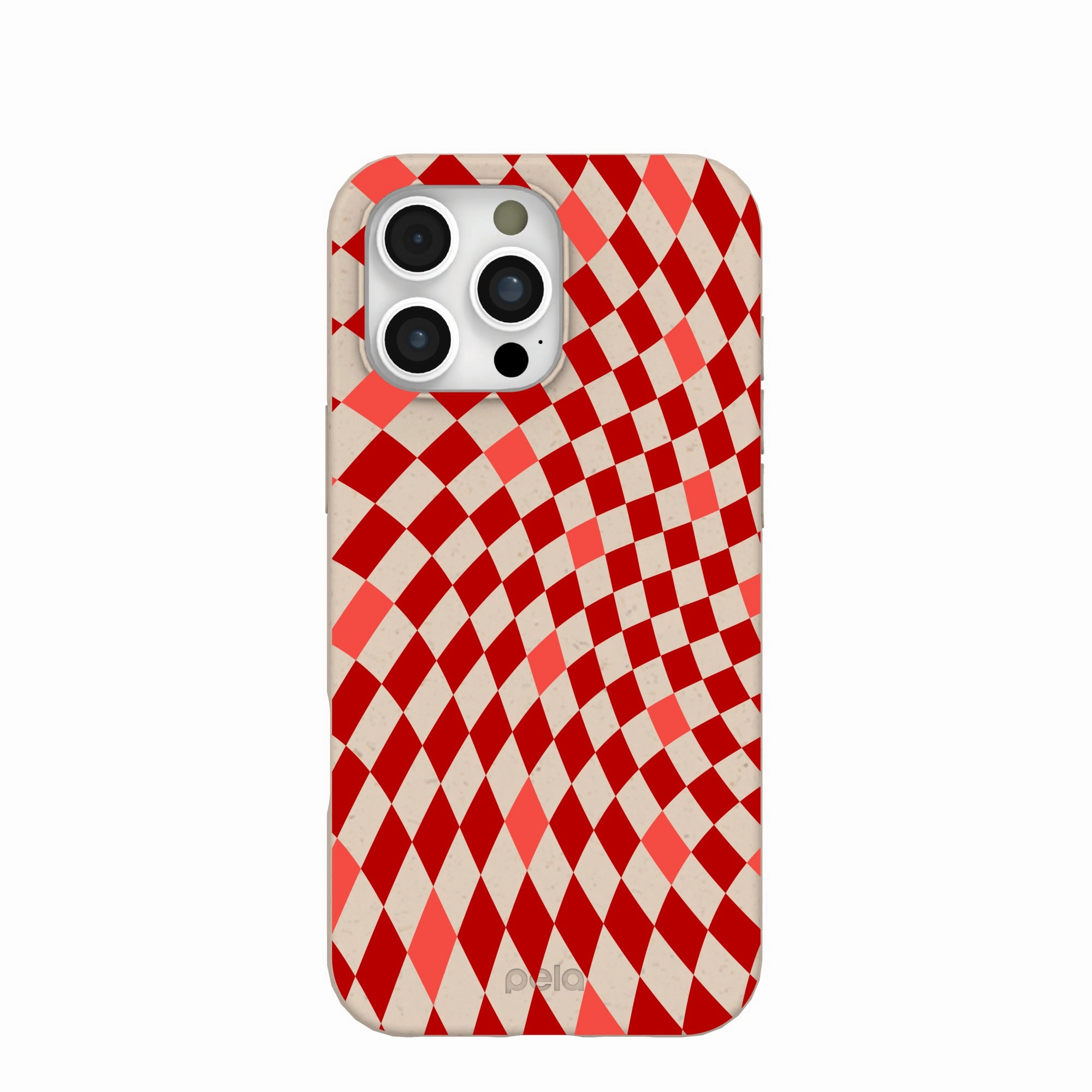Smooth Form Seashell Red Checks iPhone 16 Pro Max Case