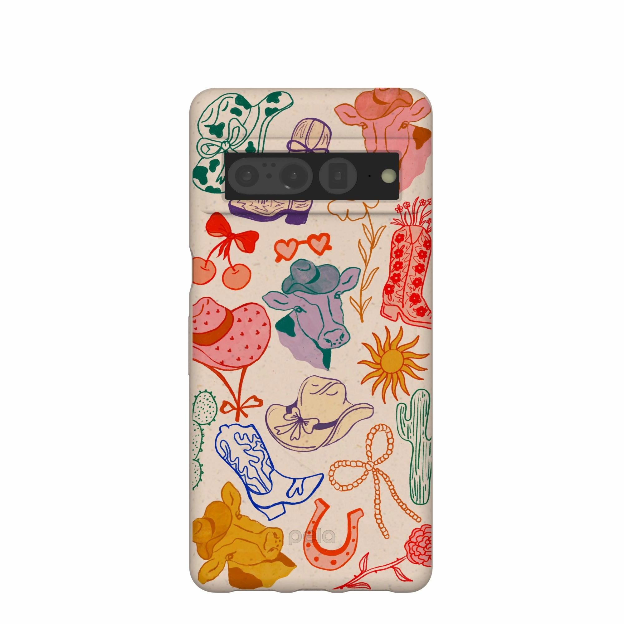 Seashell Retro Rodeo Google Pixel 7 Pro Case Premium Surface Texture Carbon Fiber