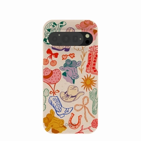 Luxury Shine Seashell Retro Rodeo Google Pixel 9/9 Pro Case