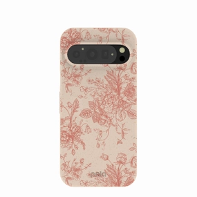 Seashell Rococo Bouquets Google Pixel 9/9 Pro Case Light Build