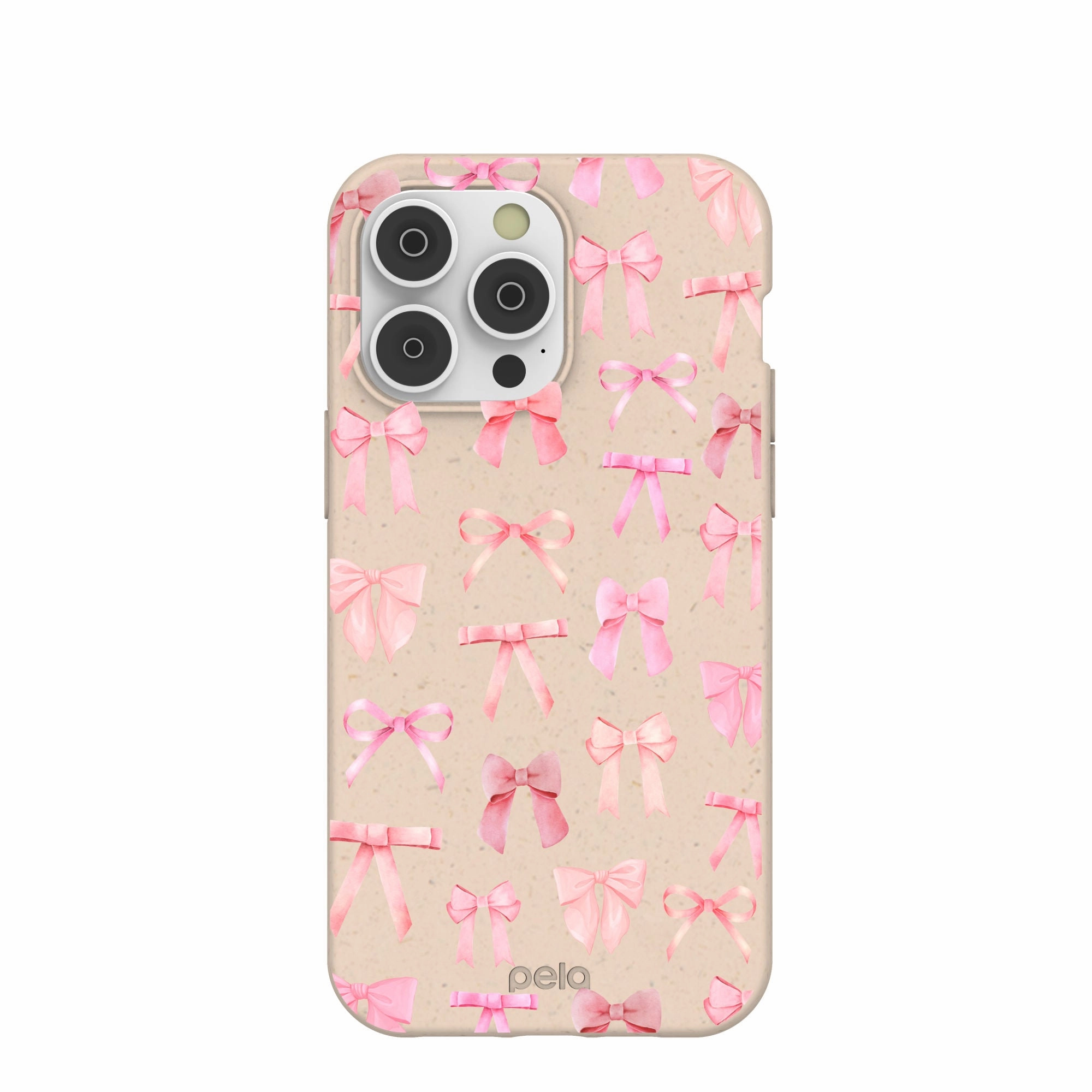 Portable Case Seashell Rosy Bows iPhone 14 Pro Max Case