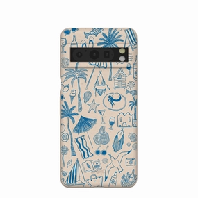 Seashell Salted Ink Google Pixel 8 Pro Case Slim Comfort Rugged Design