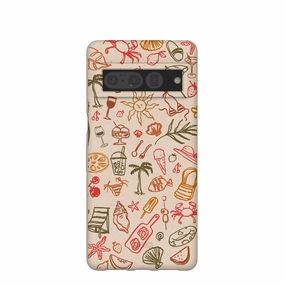 Comfort Accessory Luxury Surface Seashell Sunkissed Google Pixel 7 Pro Case
