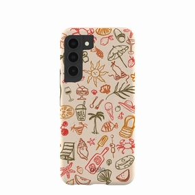 Premium Surface Texture Seashell Sunkissed Samsung Galaxy S22 Case