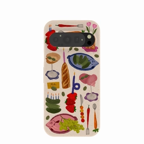 Seashell Surreal Soiree Google Pixel 9/9 Pro Case Elegant Layer Texture Soft Protection Edge