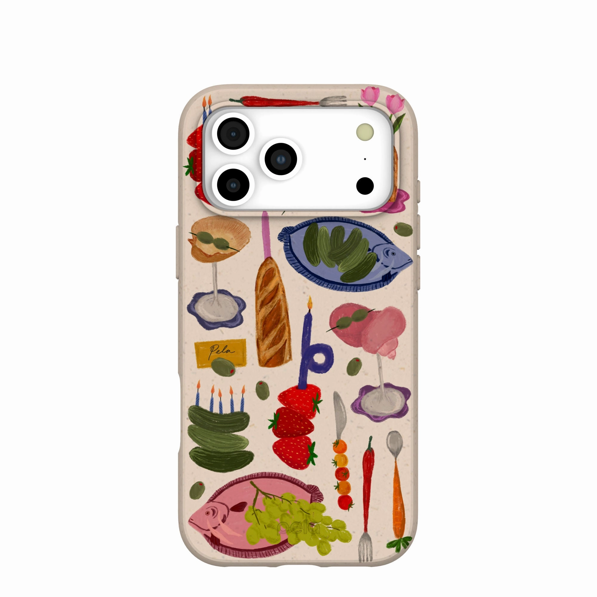 Durable Edge Texture Easy Removal Seashell Surreal Soiree iPhone 17 Pro Max Case