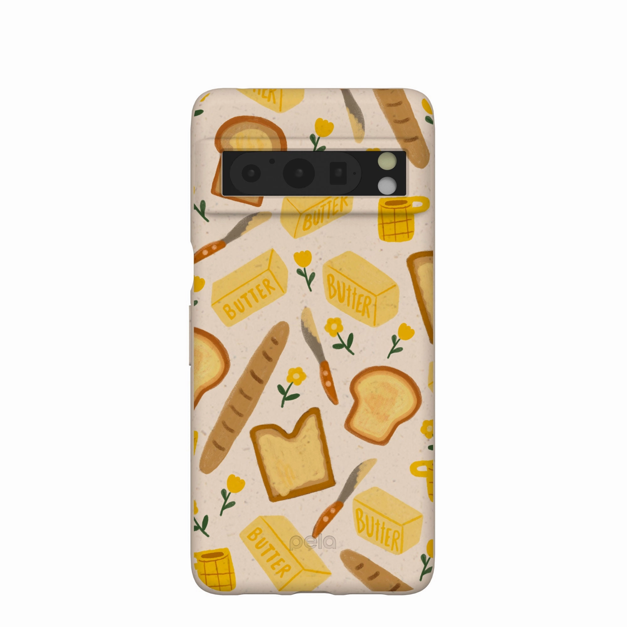 Stylish Finish Texture Premium Detail Finish Seashell Toast Garden Google Pixel 8 Pro Case