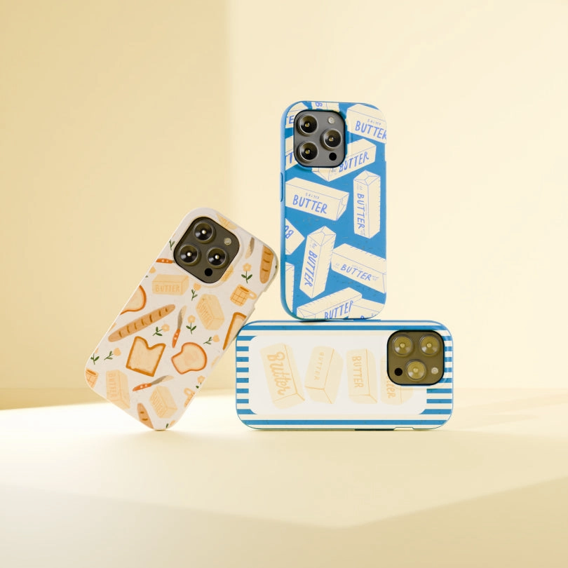 Seashell Toast Garden iPhone 17 Pro Max Case Simple Look Modern Pattern Style