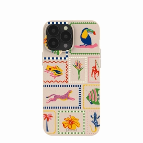 Seashell Tropical Paradise iPhone 13 Pro Max Case anti fingerprint Color Layer