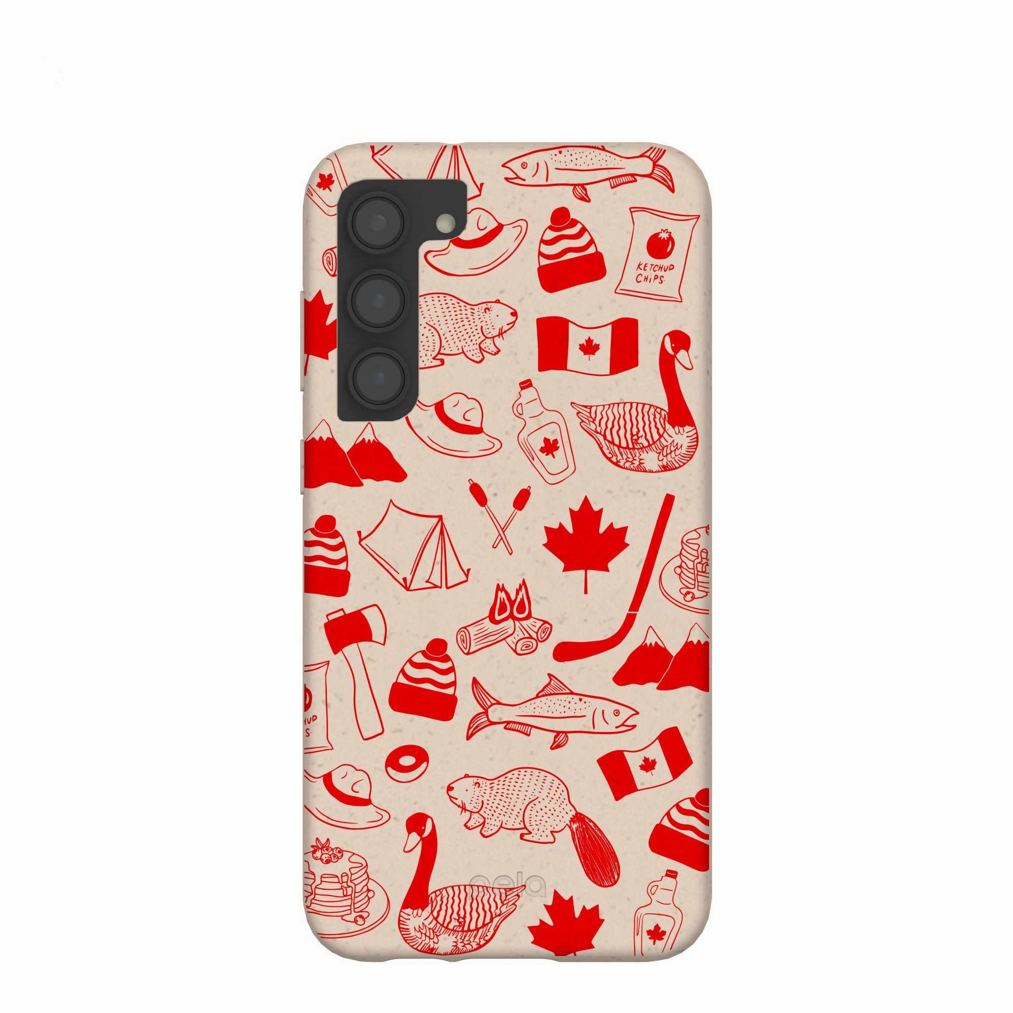 Seashell True North Red Samsung Galaxy S23 (Plus) Case Fashion Detail Soft Layered Design