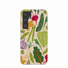 Hard Plastic Comfort Design Layer Seashell Veggie Patch Samsung Galaxy S24 (Plus) Case
