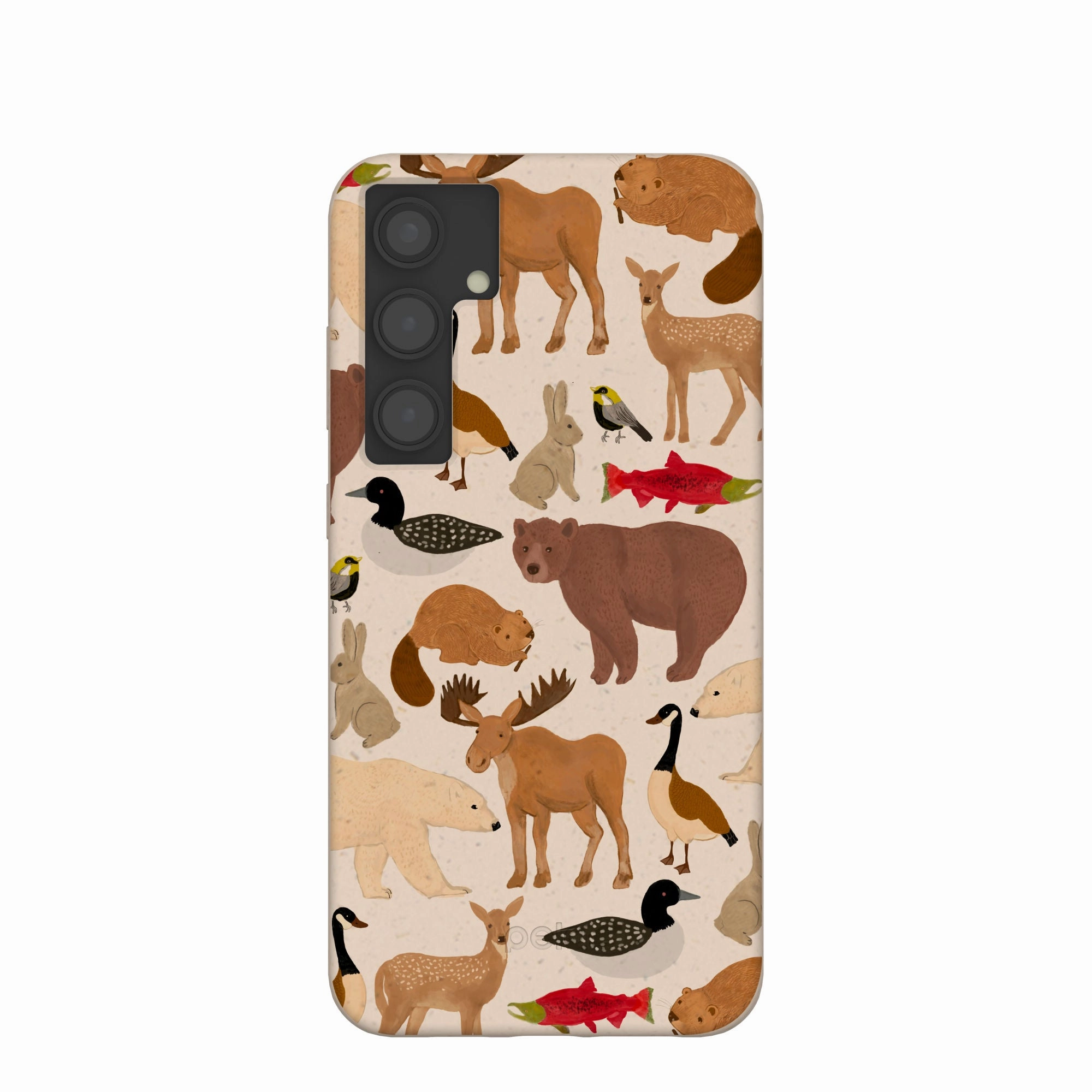 Hybrid Texture Layer Creative Accent Seashell Wild Canada Samsung Galaxy S24 (Plus) Case