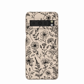 Seashell Wild Flower Google Pixel 8 Pro Case Minimal Pattern Texture