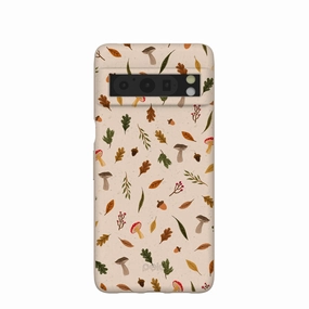 Durable Finish Trendy Texture Finish Seashell Woodland Harvest Google Pixel 8 Pro Case