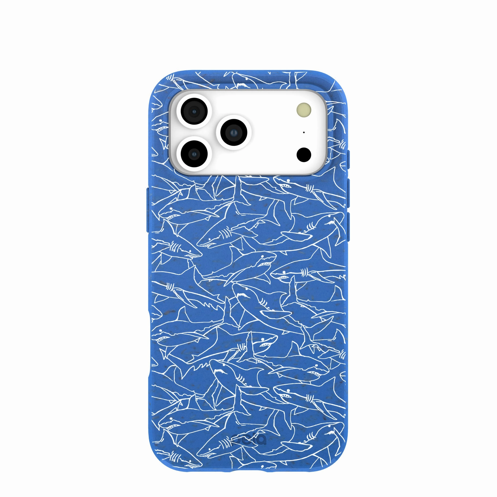 Premium Craft Electric Blue Shark Frenzy iPhone 17 Pro Max Case