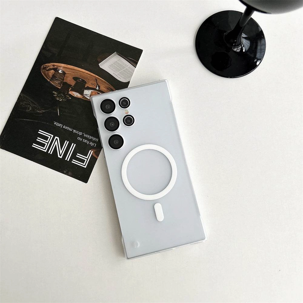 Seraphic Borderless Translucent MagSafe Case - Samsung Matte Guard Comfort Layer Texture