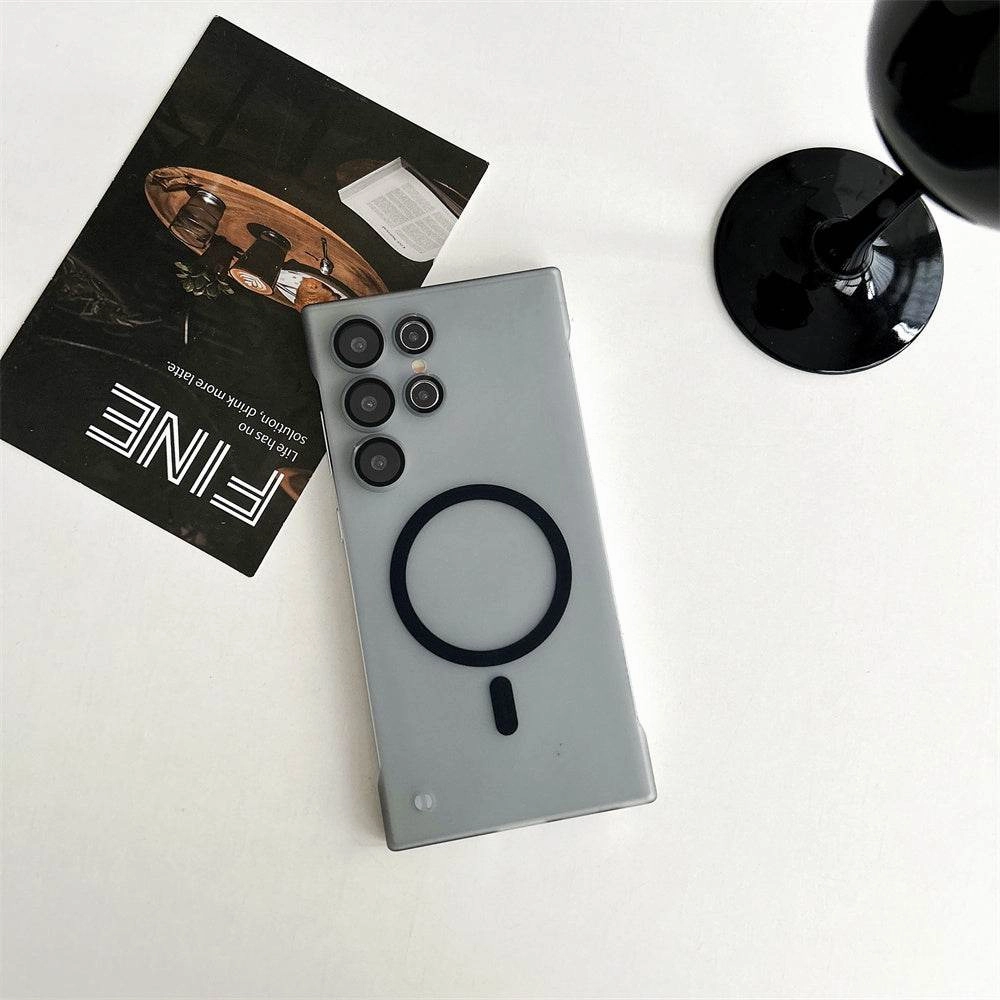 Custom Fit Soft Protection Edge Seraphic Borderless Translucent MagSafe Case - Samsung