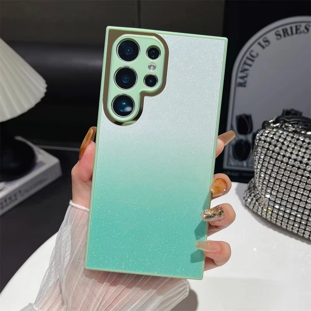 Protective Material Shimmer Gradient Glitter Case - Samsung