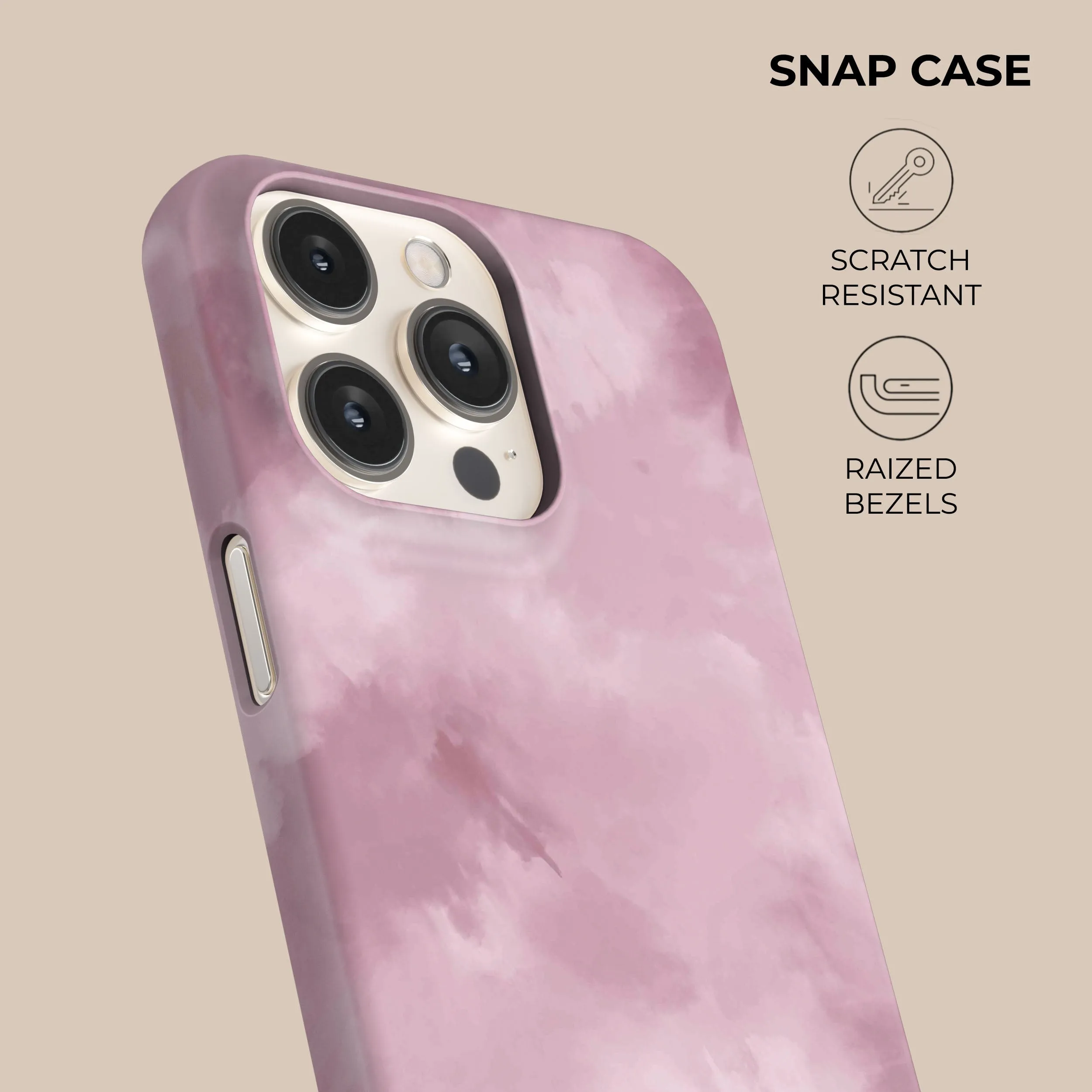 Pink Tie Dye Phone Case Protective Frame