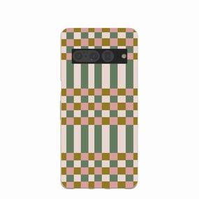 Hybrid Pattern Premium Grip London Fog Electric Garden Google Pixel 7 Pro Case