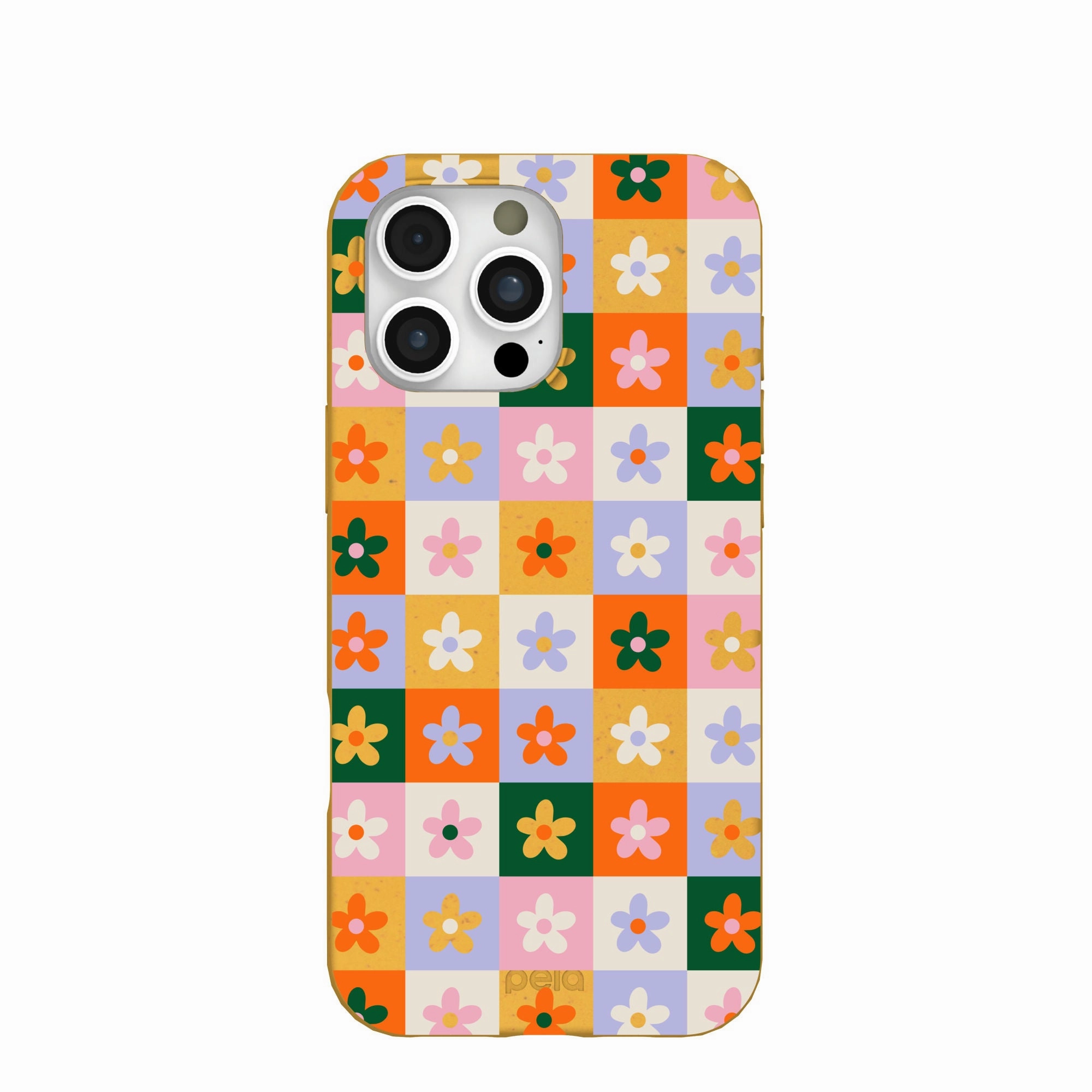 Shock Guard Honey Flower Tiles iPhone 16 Pro Max Case