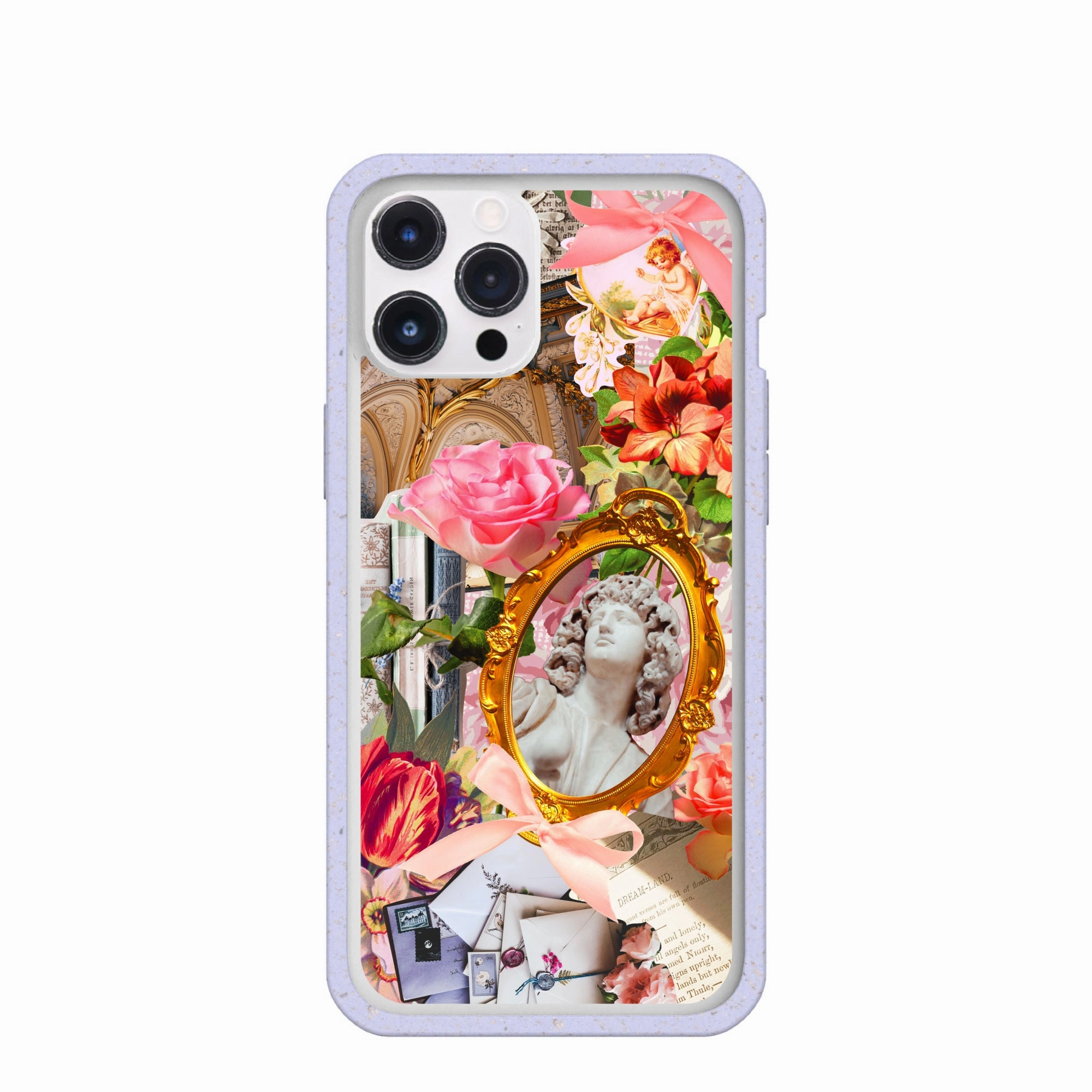 Compact Texture Layer Professional Style Clear Romanticized iPhone 12 Pro Max Case With Lavender Ridge