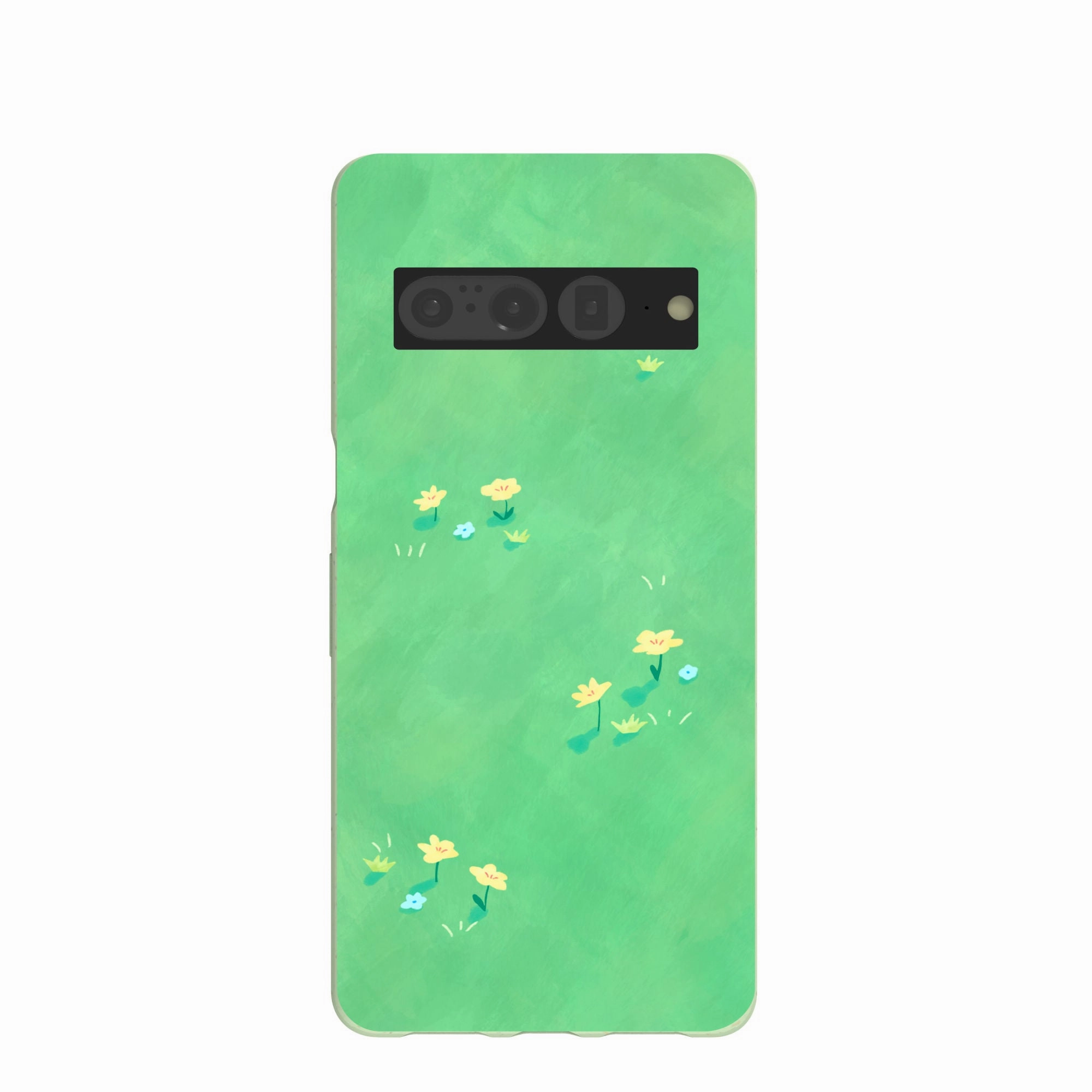 Sage Green Green Fields Google Pixel 7 Pro Case Minimal Feel