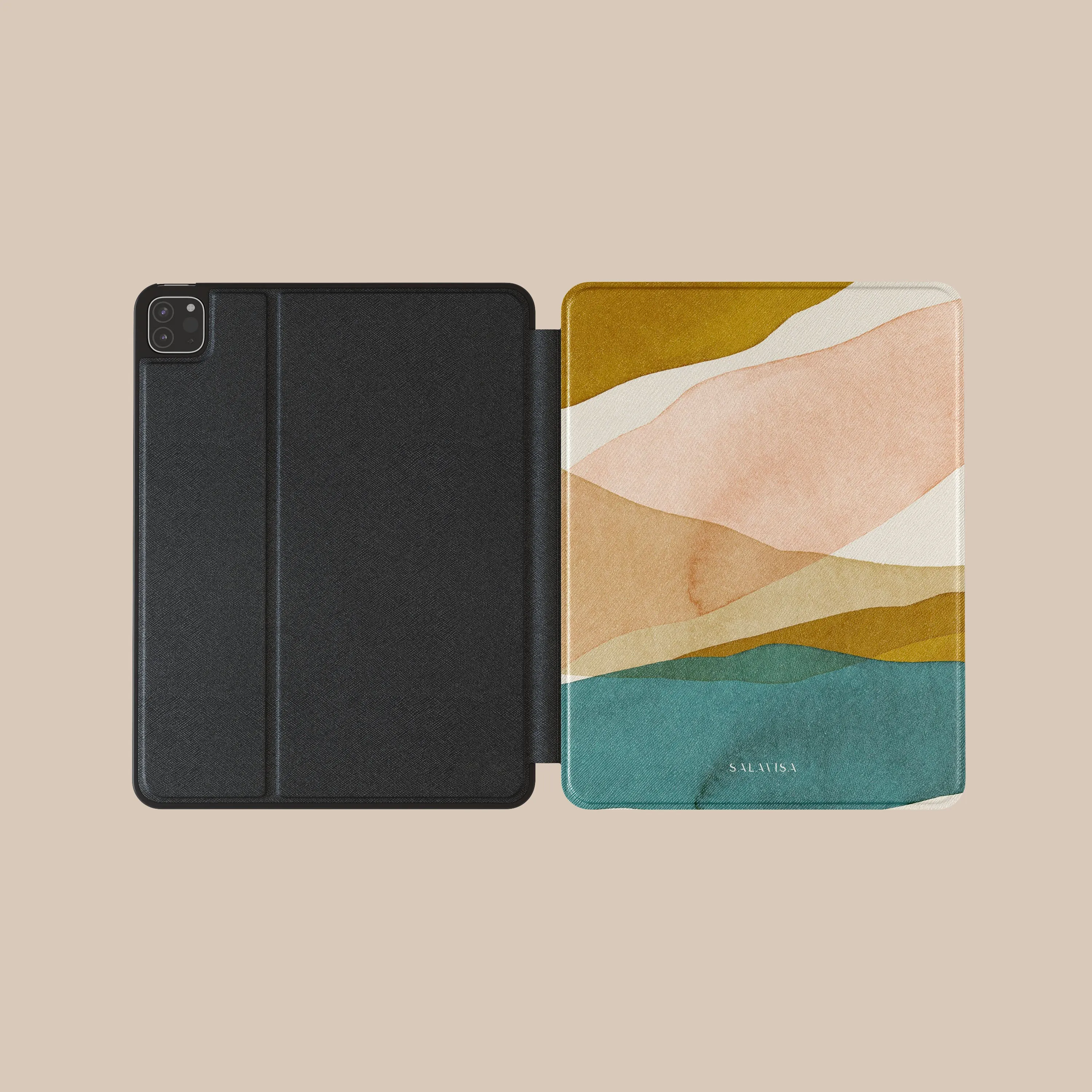 study table pad case slim fit Silk Breeze iPad Case