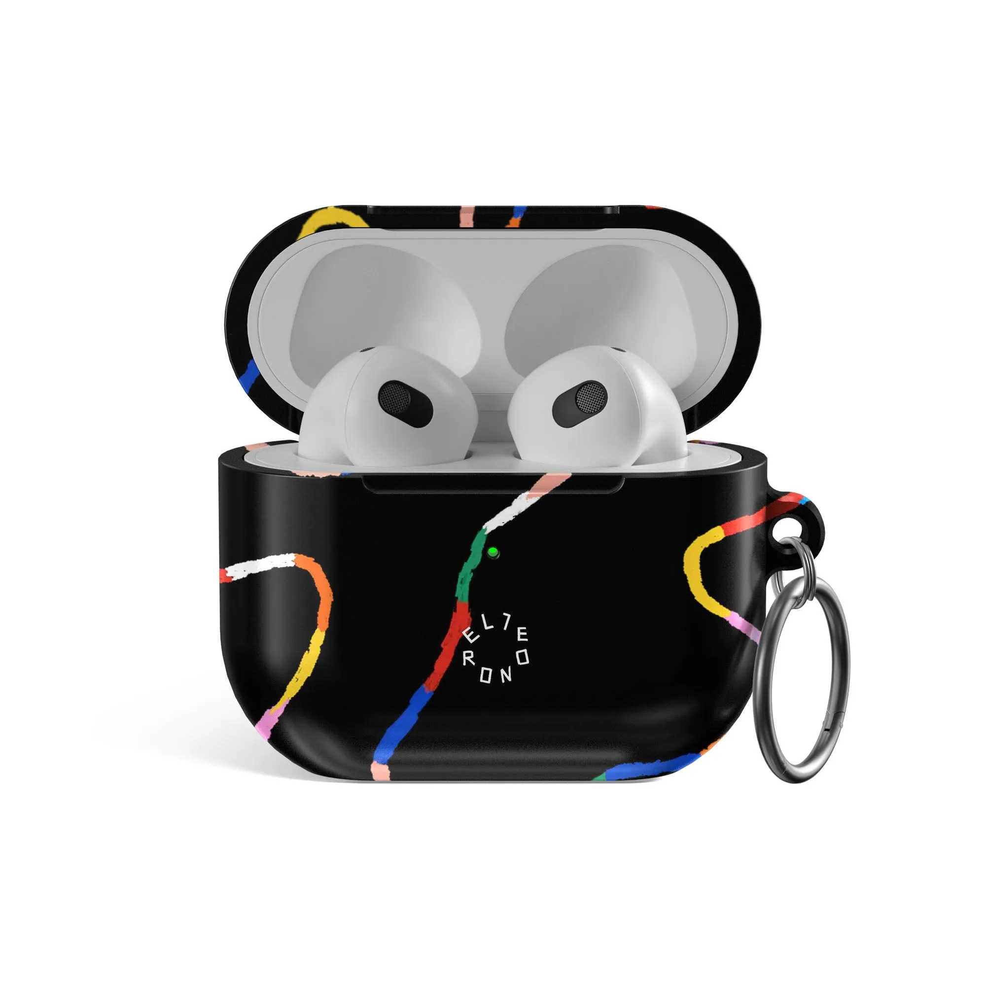 Modern Compact Bag Stylish Everyday Pouch Midnight Rounds AirPods Case