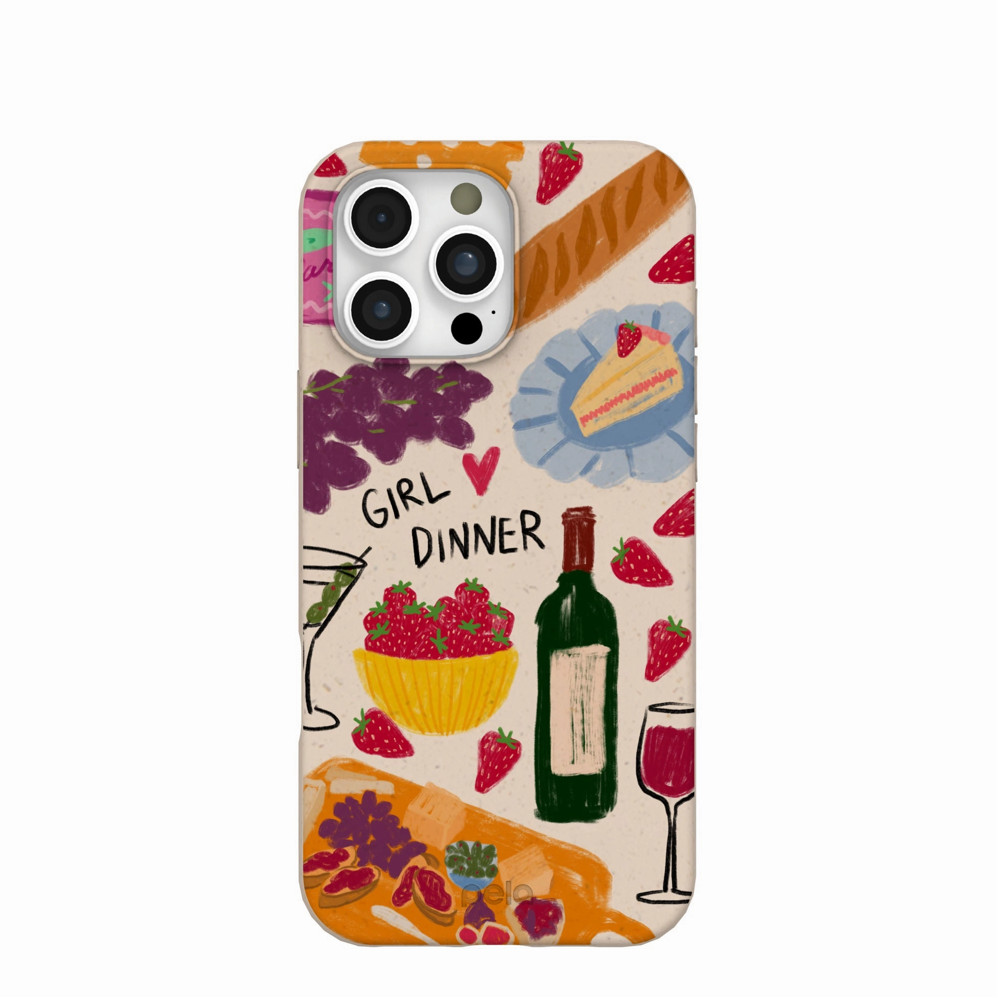 Durable Texture Build Fashion Detail Seashell Girl Dinner iPhone 16 Pro Max Case