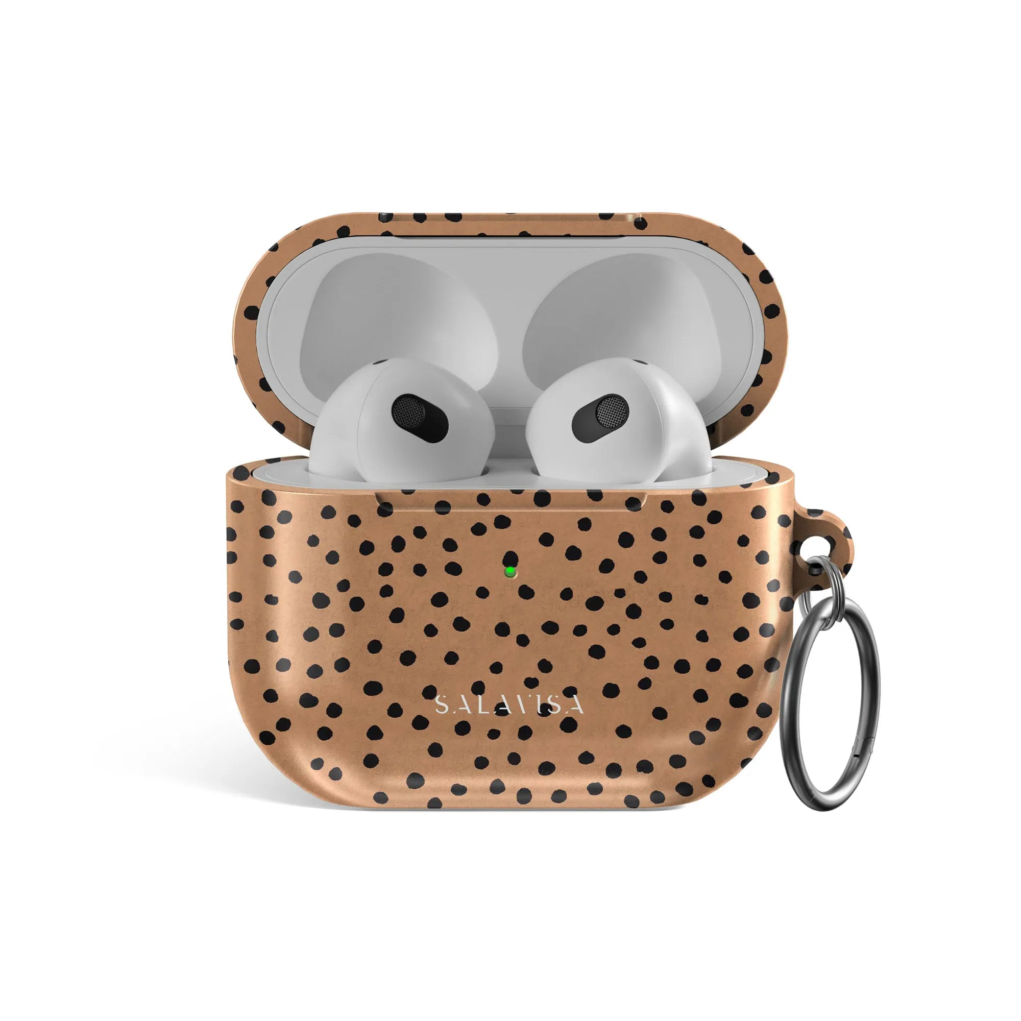 fashion sport airpods protector Burnt Orange Polka Dots AirPods Case
