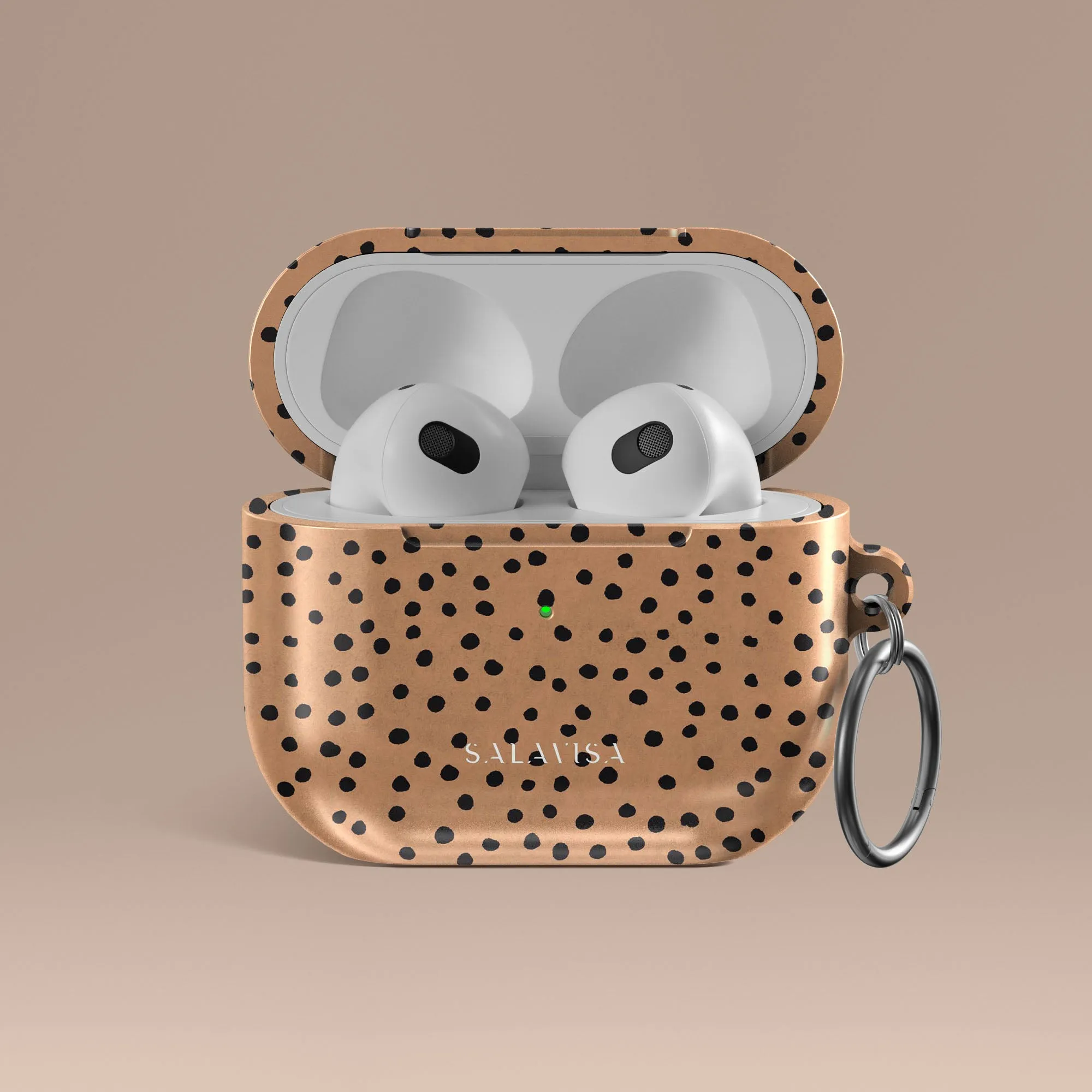 Burnt Orange Polka Dots AirPods Case Soft Smooth Case