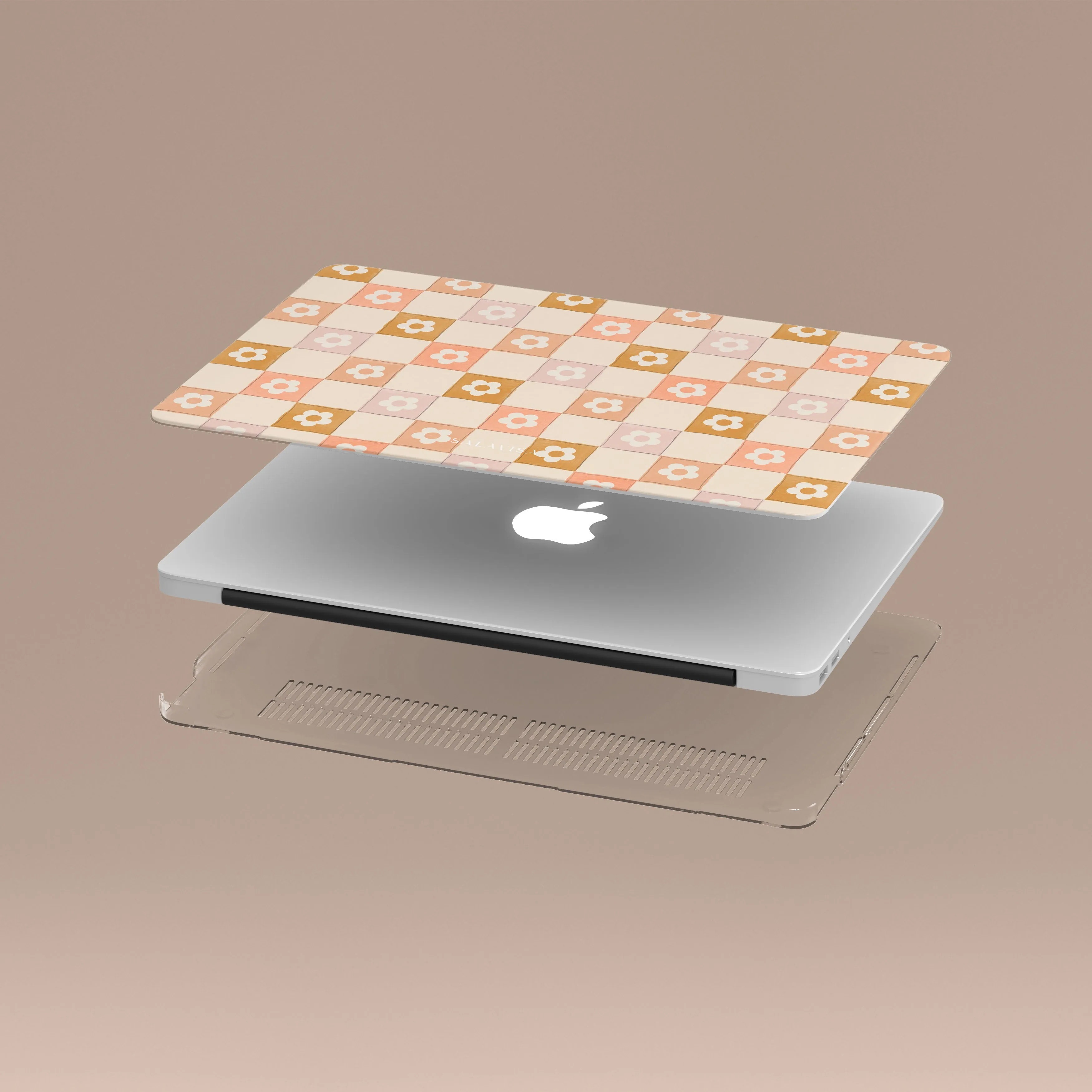 Beige Splendor MacBook Case Hybrid Texture Design