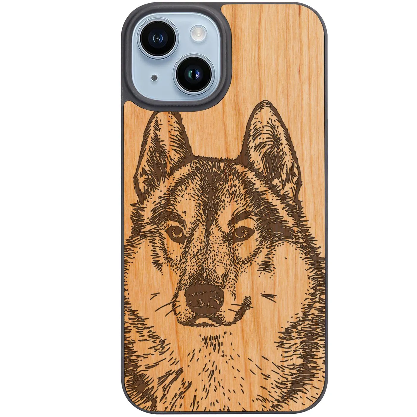Husky - Engraved Phone Case Sleek Edge Elegant Texture