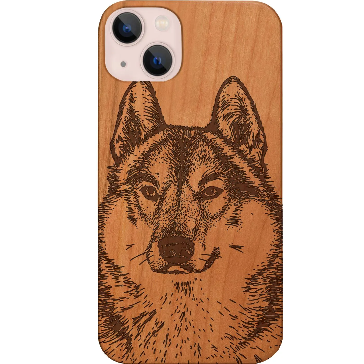 High End Look Outdoor Adventure Husky - Engraved Phone Case
