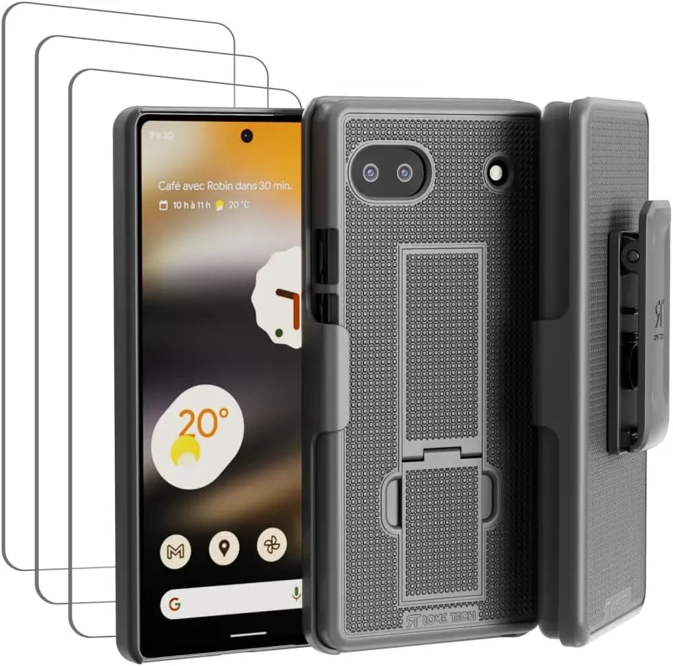 Elegant Look Polished Touch Google Pixel 6a Belt Clip Holster Phone Case