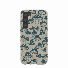 Glossy Finish Look Compact Shape London Fog Mushroom power Samsung Galaxy S23 (Plus) Case
