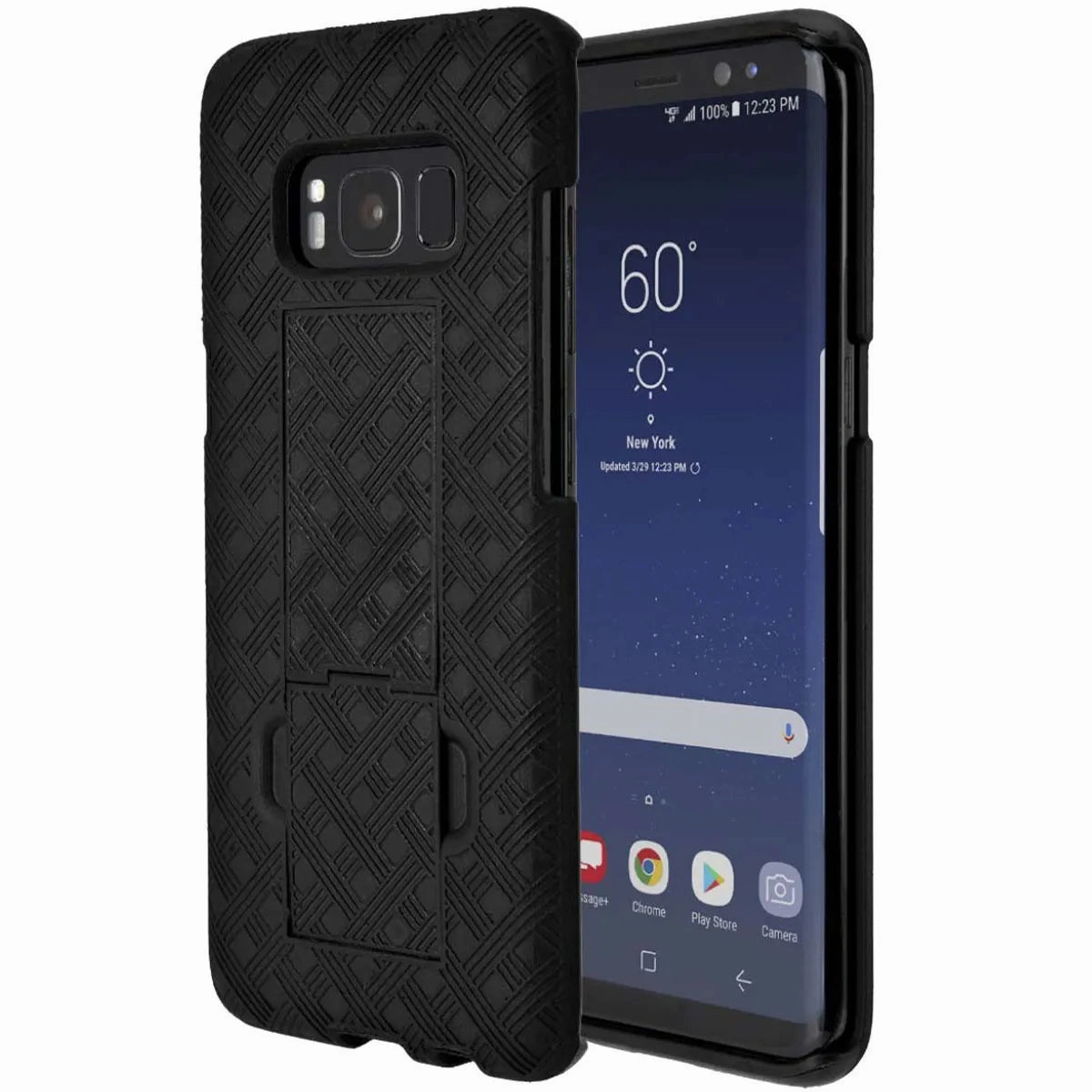 Flexible Detail Edge Reinforced Samsung Galaxy S8 Plus Belt Clip Holster Phone Case