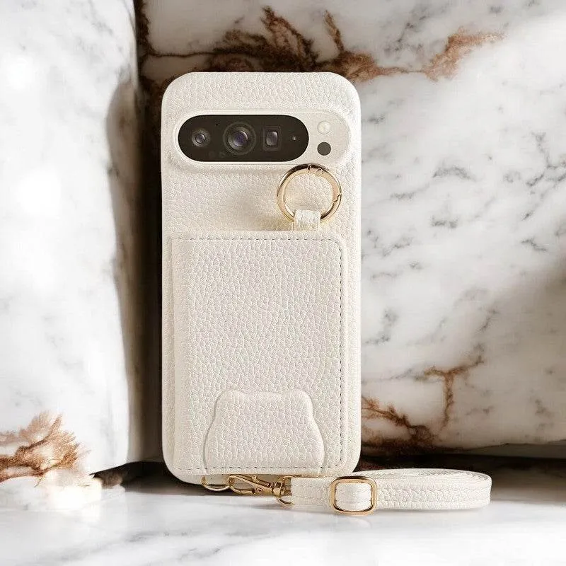 Soft Finish Strong Corners Elegance Crossbody Leather Wallet Case - Google