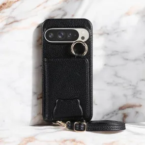 Elegance Crossbody Leather Wallet Case - Google Refined Style