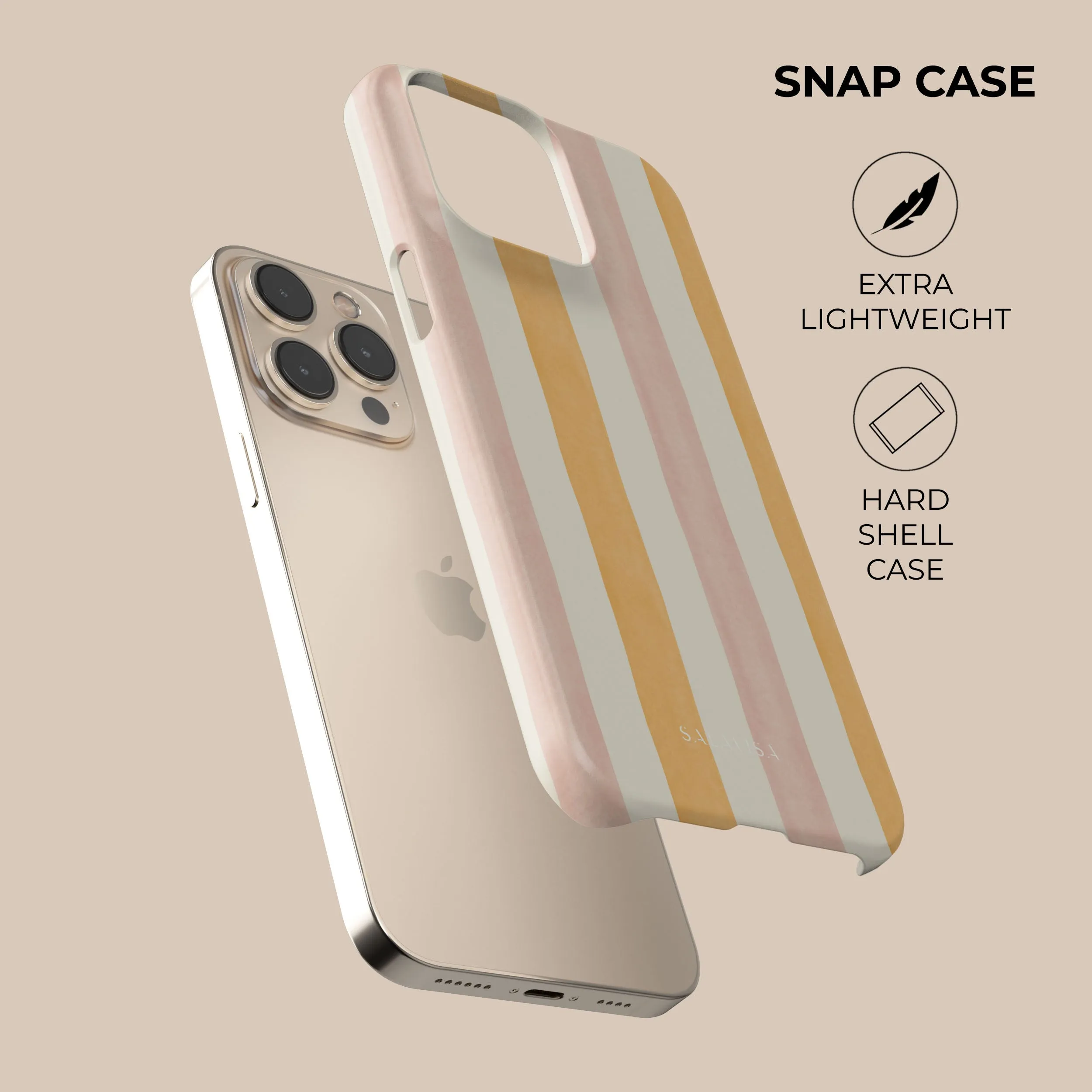 Strong Frame Grooved Orange Phone Case