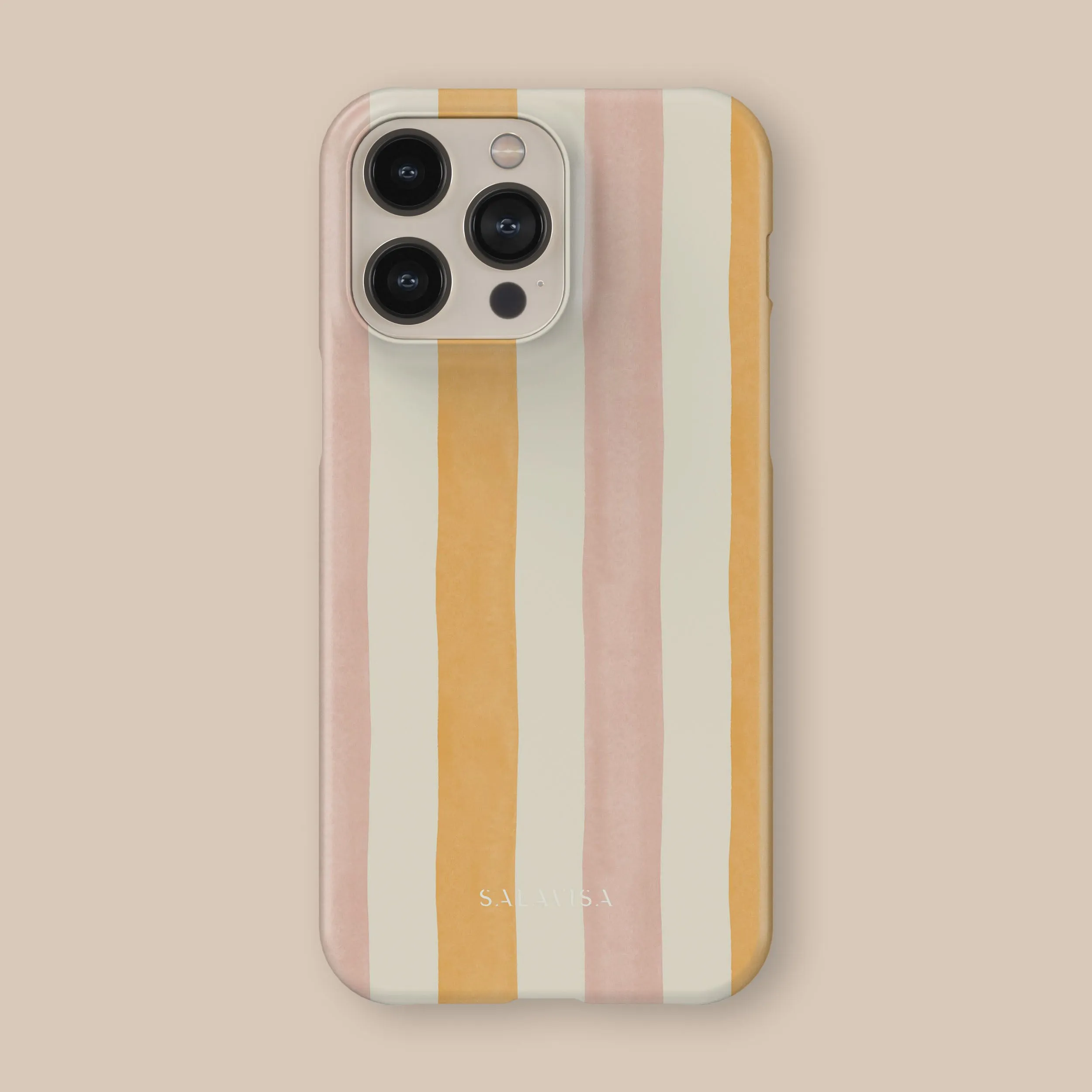 Grooved Orange Phone Case Urban Style Protective Frame Design